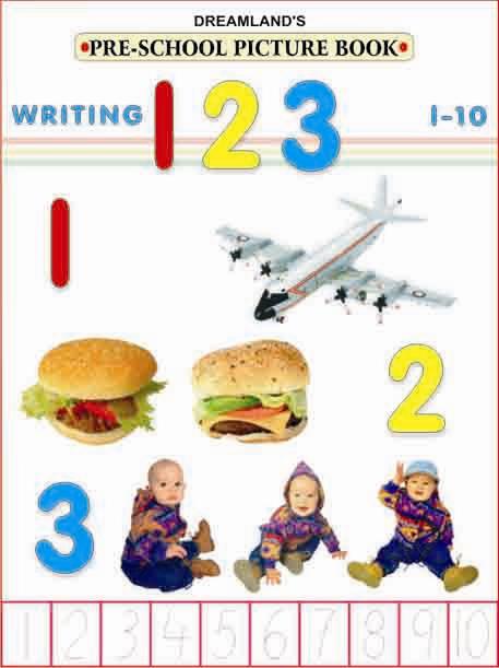 Pre school writing books - 1 to 10